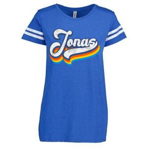 Retro Jonas First Name Jonas Enza Ladies Jersey Football T-Shirt