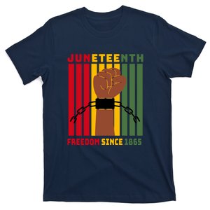 Retro Juneteenth Freedom Since 1865 Fist Afro America Gift T-Shirt