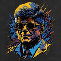 Retro John F Kennedy Pop 15oz Campfire Ceramic Mug