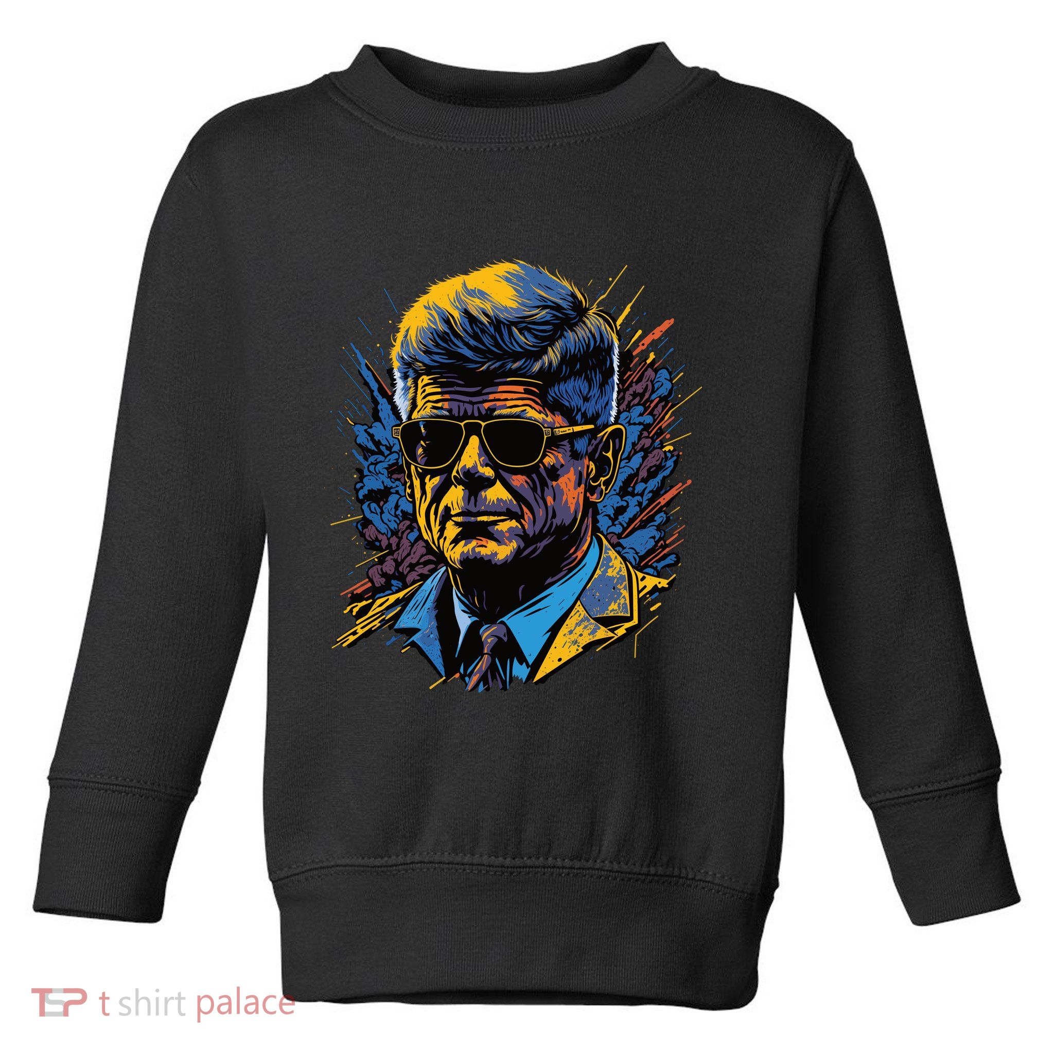Retro John F Kennedy Pop Toddler Sweatshirt