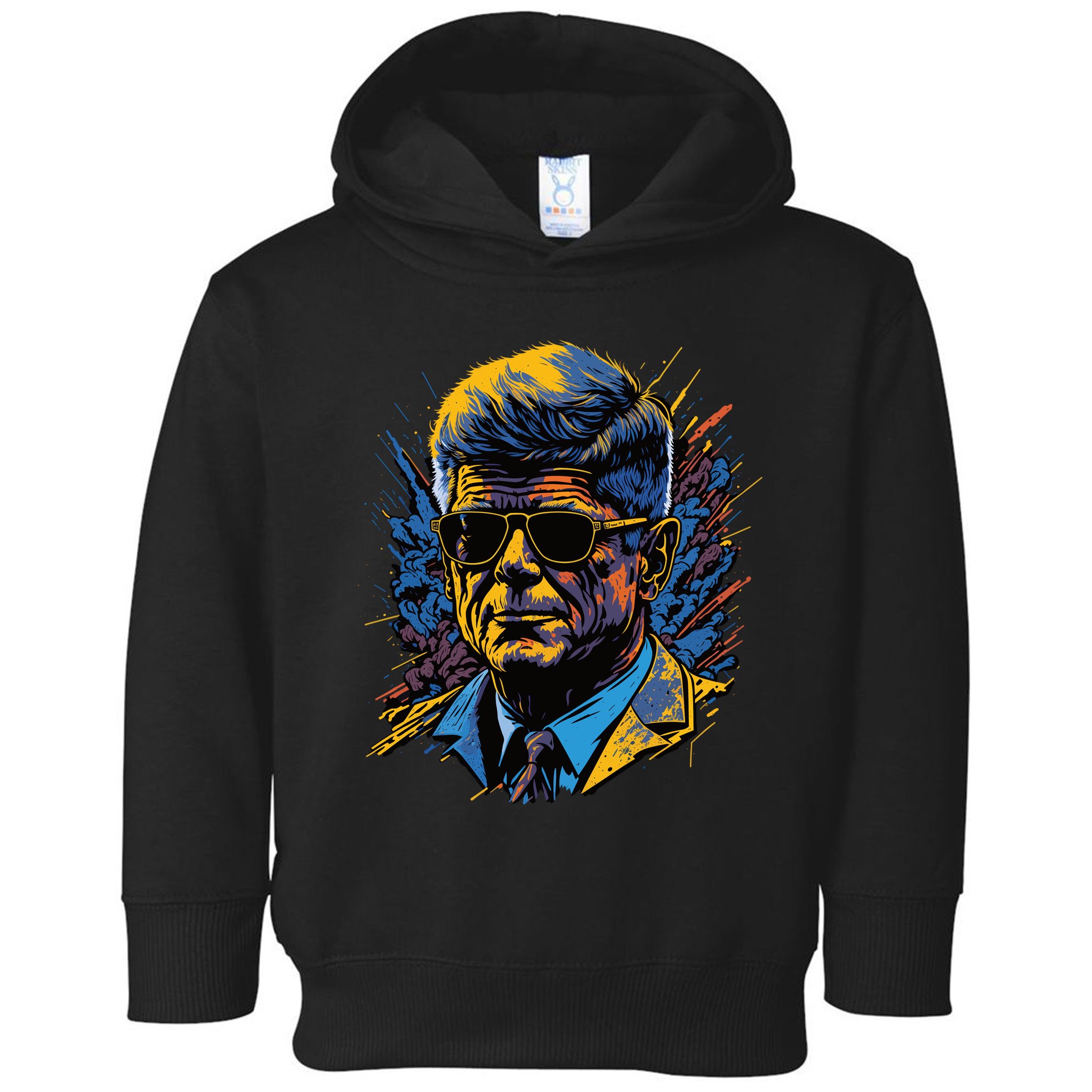 Retro John F Kennedy Pop Toddler Hoodie