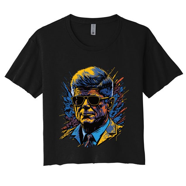 Retro John F Kennedy Pop Crop Top
