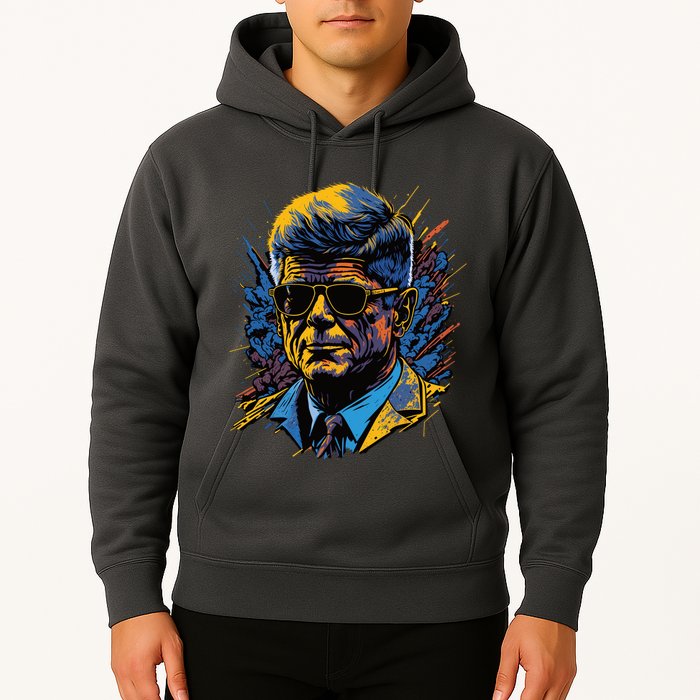 Retro John F Kennedy Pop Hoodie