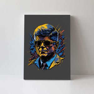 Retro John F Kennedy Pop Canvas