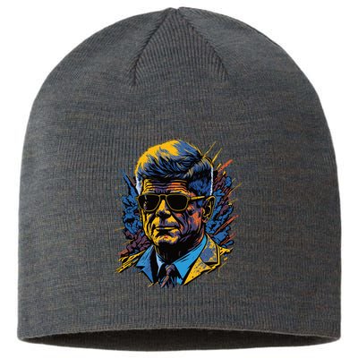 Retro John F Kennedy Pop Sustainable Beanie