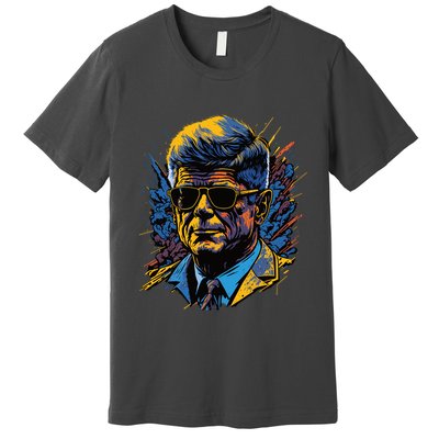 Retro John F Kennedy Pop Premium T-Shirt