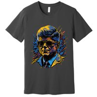 Retro John F Kennedy Pop Premium T-Shirt