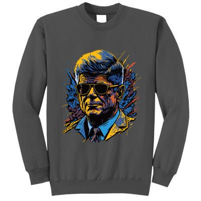 Retro John F Kennedy Pop Tall Sweatshirt
