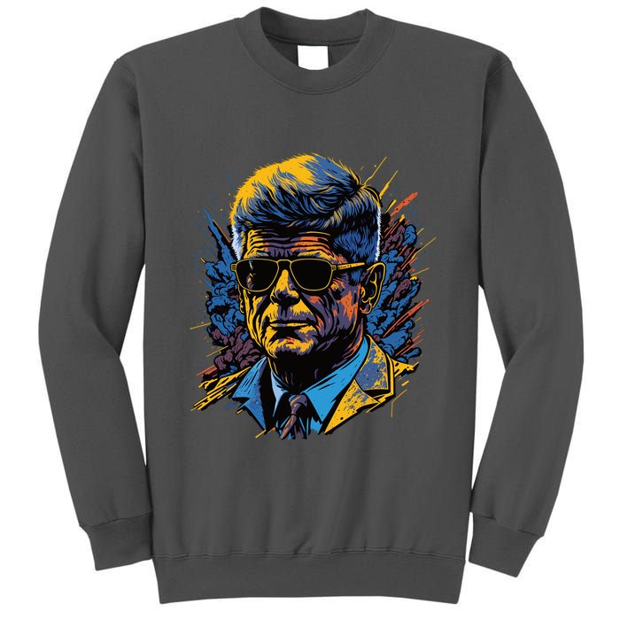Retro John F Kennedy Pop Tall Sweatshirt