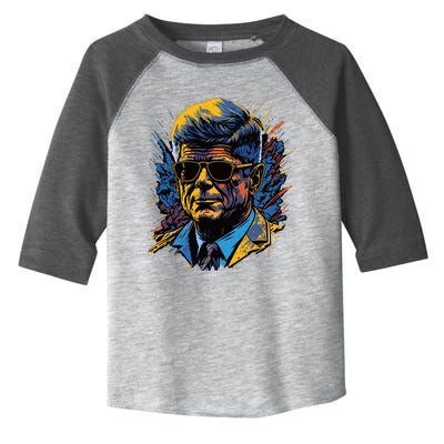 Retro John F Kennedy Pop Toddler Fine Jersey T-Shirt