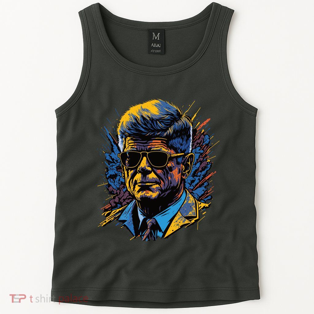 Retro John F Kennedy Pop Tank Top