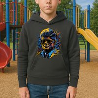 Retro John F Kennedy Pop Kids Hoodie