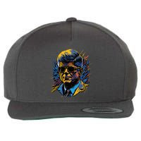 Retro John F Kennedy Pop Wool Snapback Cap