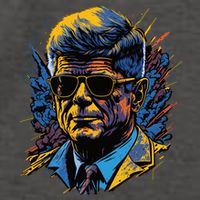 Retro John F Kennedy Pop Vector Backpack
