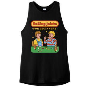 Rolling Joints For Beginners Funny Retro Ladies PosiCharge Tri-Blend Wicking Tank