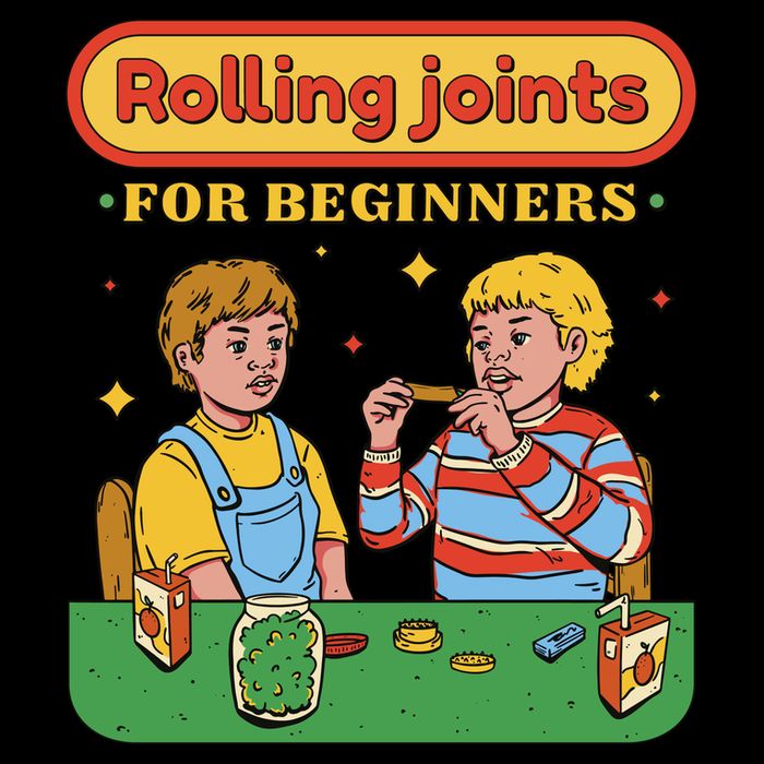 Rolling Joints For Beginners Funny Retro Drawstring Bag