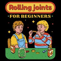 Rolling Joints For Beginners Funny Retro 16 in Basic Backpack