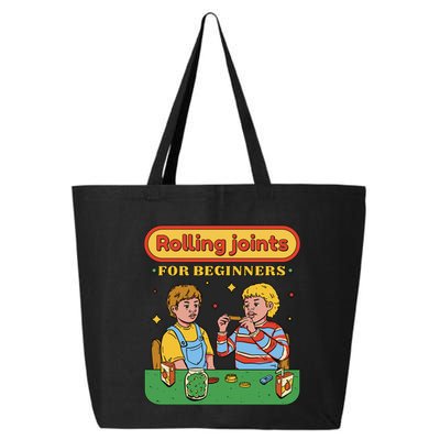 Rolling Joints For Beginners Funny Retro 25L Jumbo Tote