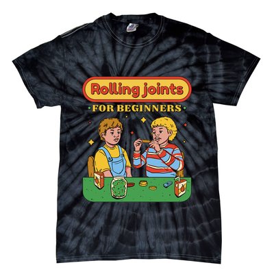 Rolling Joints For Beginners Funny Retro Tie-Dye T-Shirt