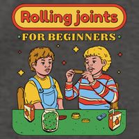 Rolling Joints For Beginners Funny Retro Vector Backpack