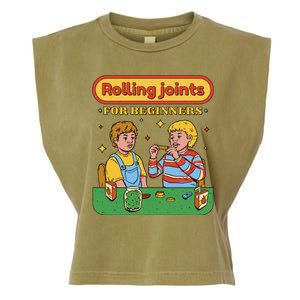 Rolling Joints For Beginners Funny Retro Garment-Dyed Women's Muscle Tee