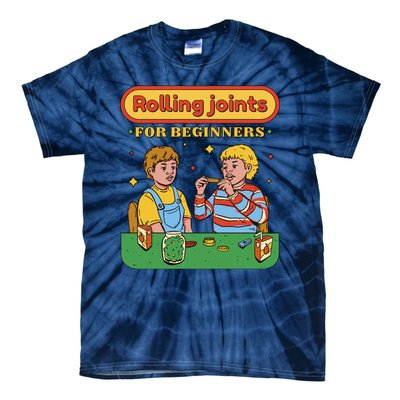 Rolling Joints For Beginners Funny Retro Tie-Dye T-Shirt