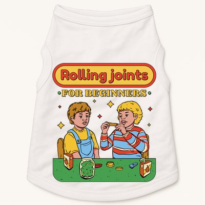 Rolling Joints For Beginners Funny Retro Doggie Tank
