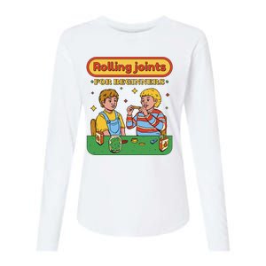 Rolling Joints For Beginners Funny Retro Womens Cotton Relaxed Long Sleeve T-Shirt