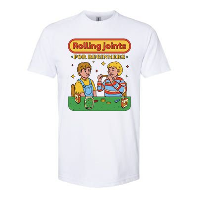 Rolling Joints For Beginners Funny Retro Softstyle CVC T-Shirt