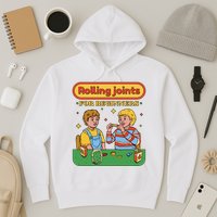 Rolling Joints For Beginners Funny Retro Hoodie