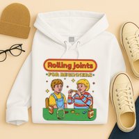 Rolling Joints For Beginners Funny Retro Hoodie