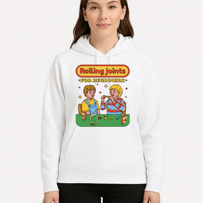 Rolling Joints For Beginners Funny Retro Hoodie