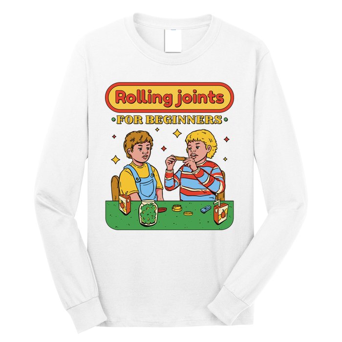 Rolling Joints For Beginners Funny Retro Long Sleeve Shirt