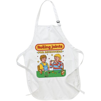Rolling Joints For Beginners Funny Retro Full-Length Apron With Pockets