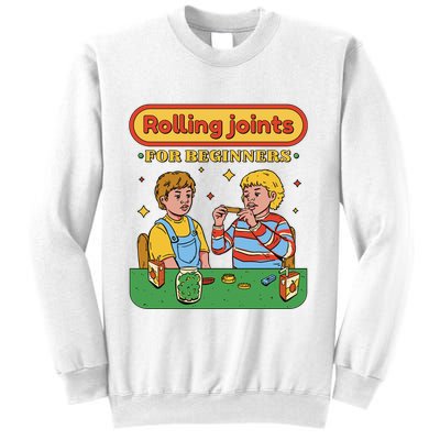 Rolling Joints For Beginners Funny Retro Sweatshirt