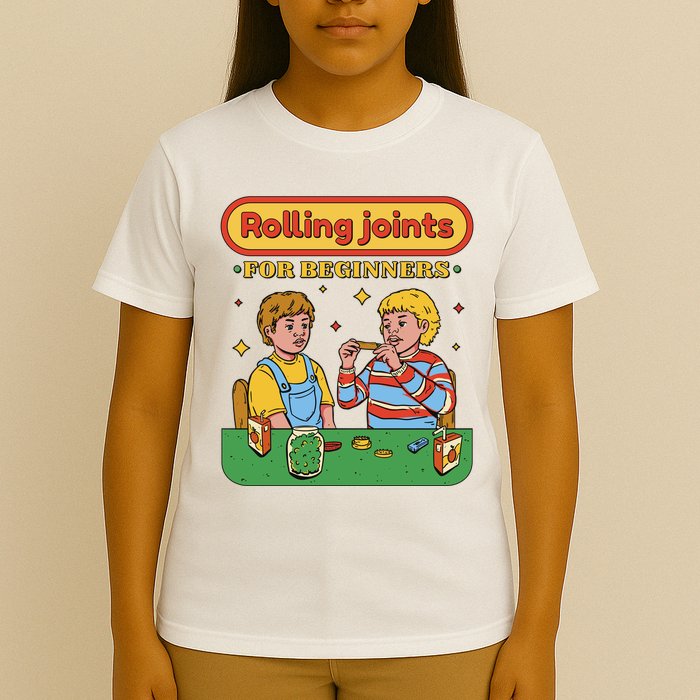 Rolling Joints For Beginners Funny Retro T-Shirt