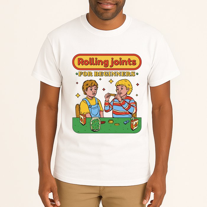 Rolling Joints For Beginners Funny Retro Tall T-Shirt