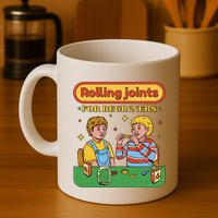 Rolling Joints For Beginners Funny Retro Mug