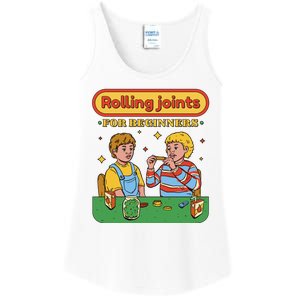 Rolling Joints For Beginners Funny Retro Ladies Essential Tank