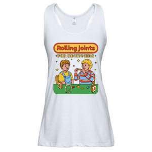 Rolling Joints For Beginners Funny Retro Ladies Essential Flowy Tank