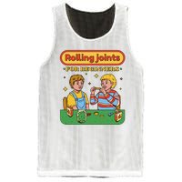 Rolling Joints For Beginners Funny Retro Mesh Reversible Basketball Jersey Tank