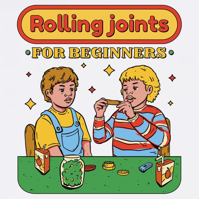 Rolling Joints For Beginners Funny Retro Mousepad
