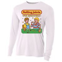 Rolling Joints For Beginners Funny Retro Cooling Performance Long Sleeve Crew