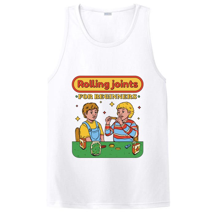 Rolling Joints For Beginners Funny Retro PosiCharge Competitor Tank