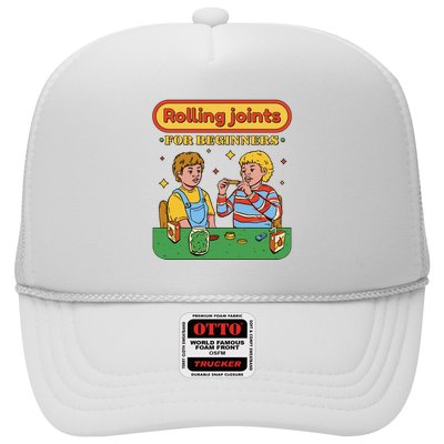 Rolling Joints For Beginners Funny Retro Trucker Hat