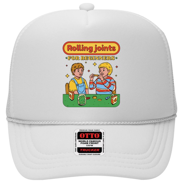 Rolling Joints For Beginners Funny Retro Trucker Hat