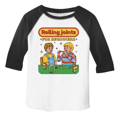 Rolling Joints For Beginners Funny Retro Toddler Fine Jersey T-Shirt