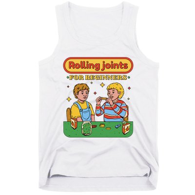 Rolling Joints For Beginners Funny Retro Tank Top