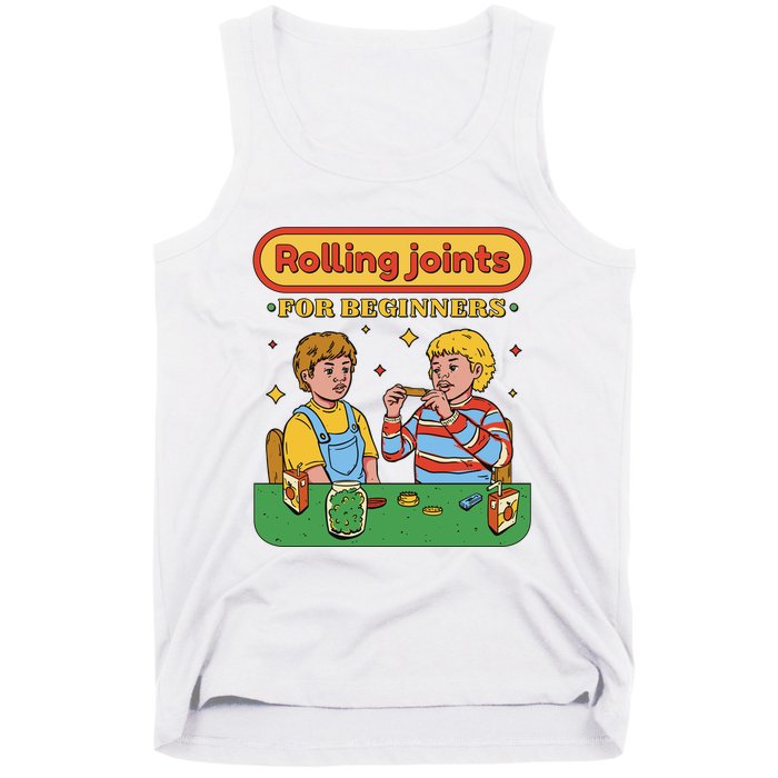 Rolling Joints For Beginners Funny Retro Tank Top