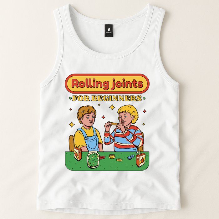 Rolling Joints For Beginners Funny Retro Tank Top
